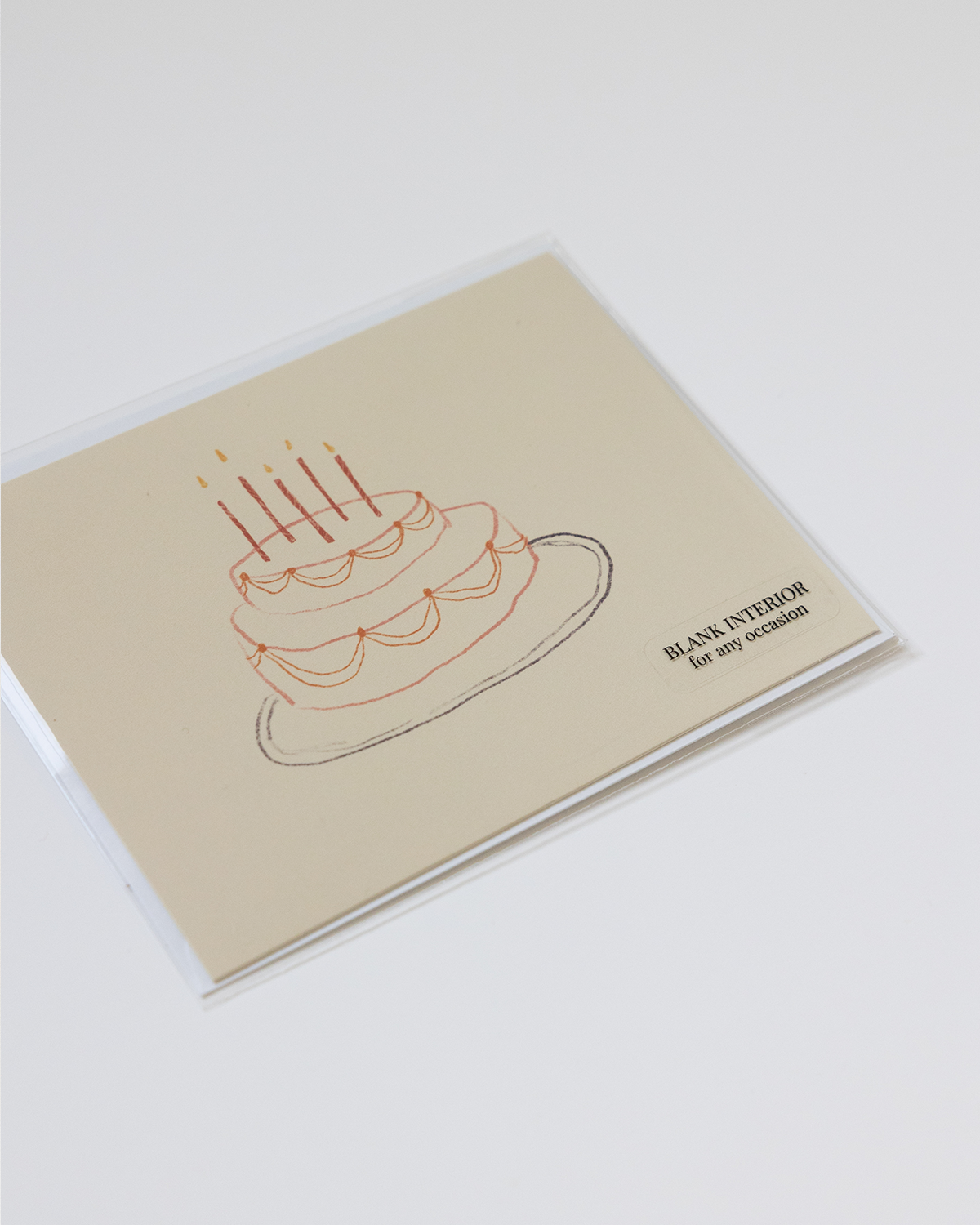 Cake Greeting Card (Blank Interior)