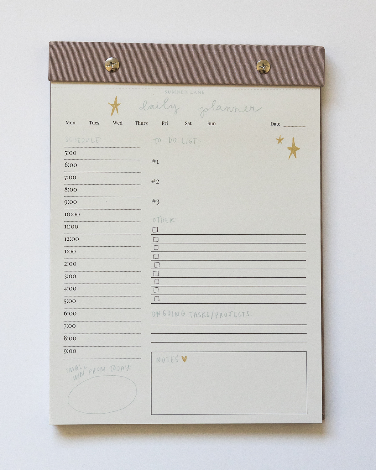 Daily Planner Notepad (B-Grade--40% off automatically applies at checkout)