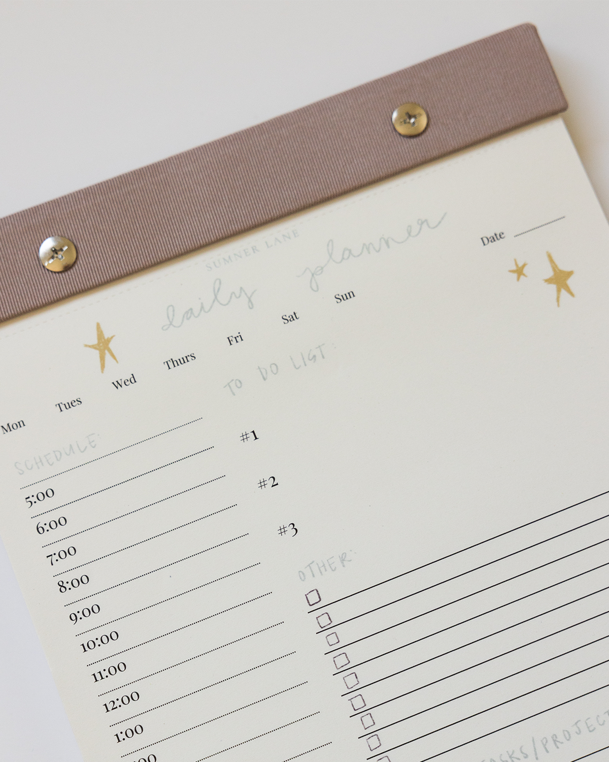 Daily Planner Notepad (B-Grade--40% off automatically applies at checkout)