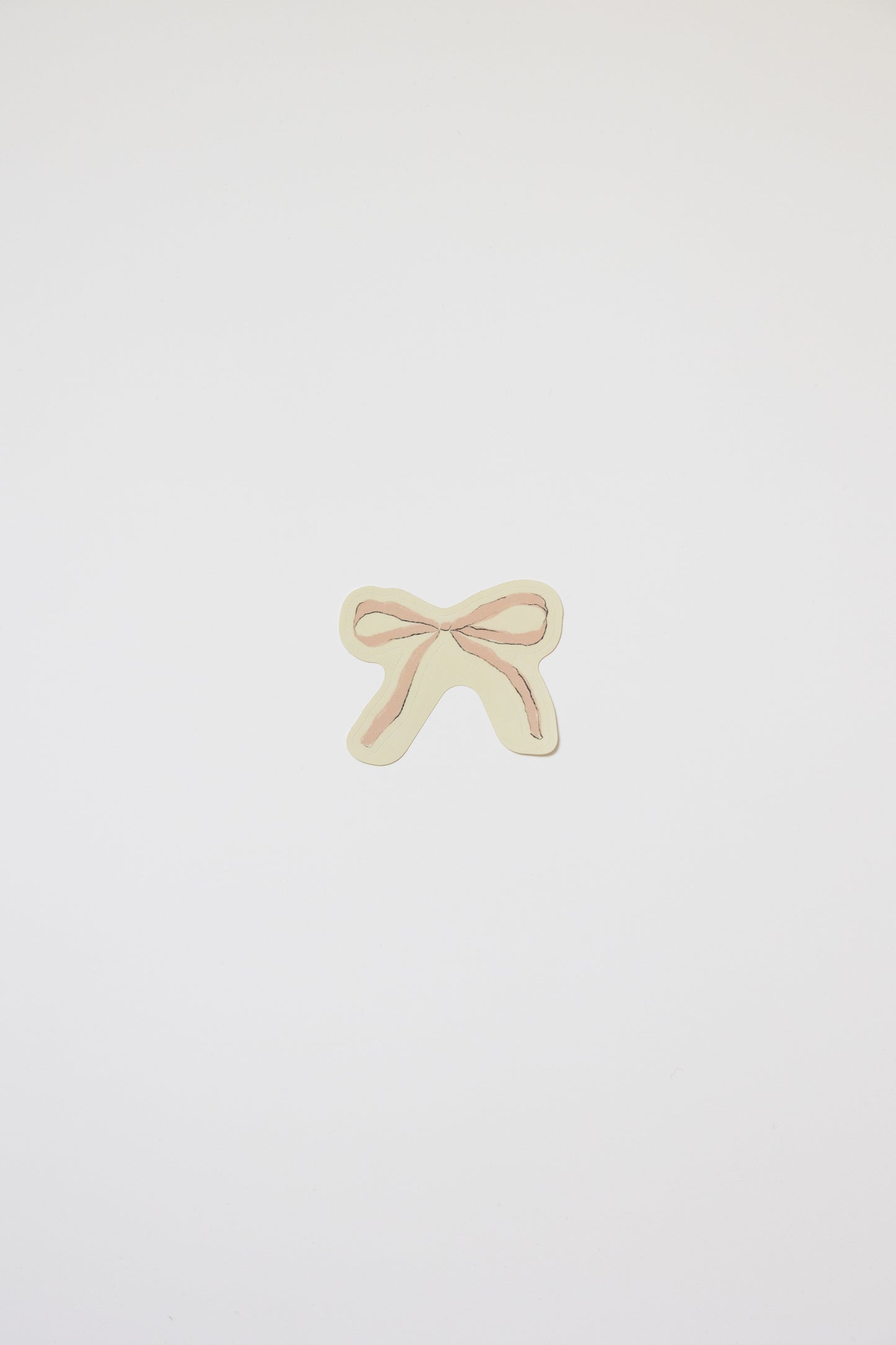 Pink Ribbon Bow Sticker