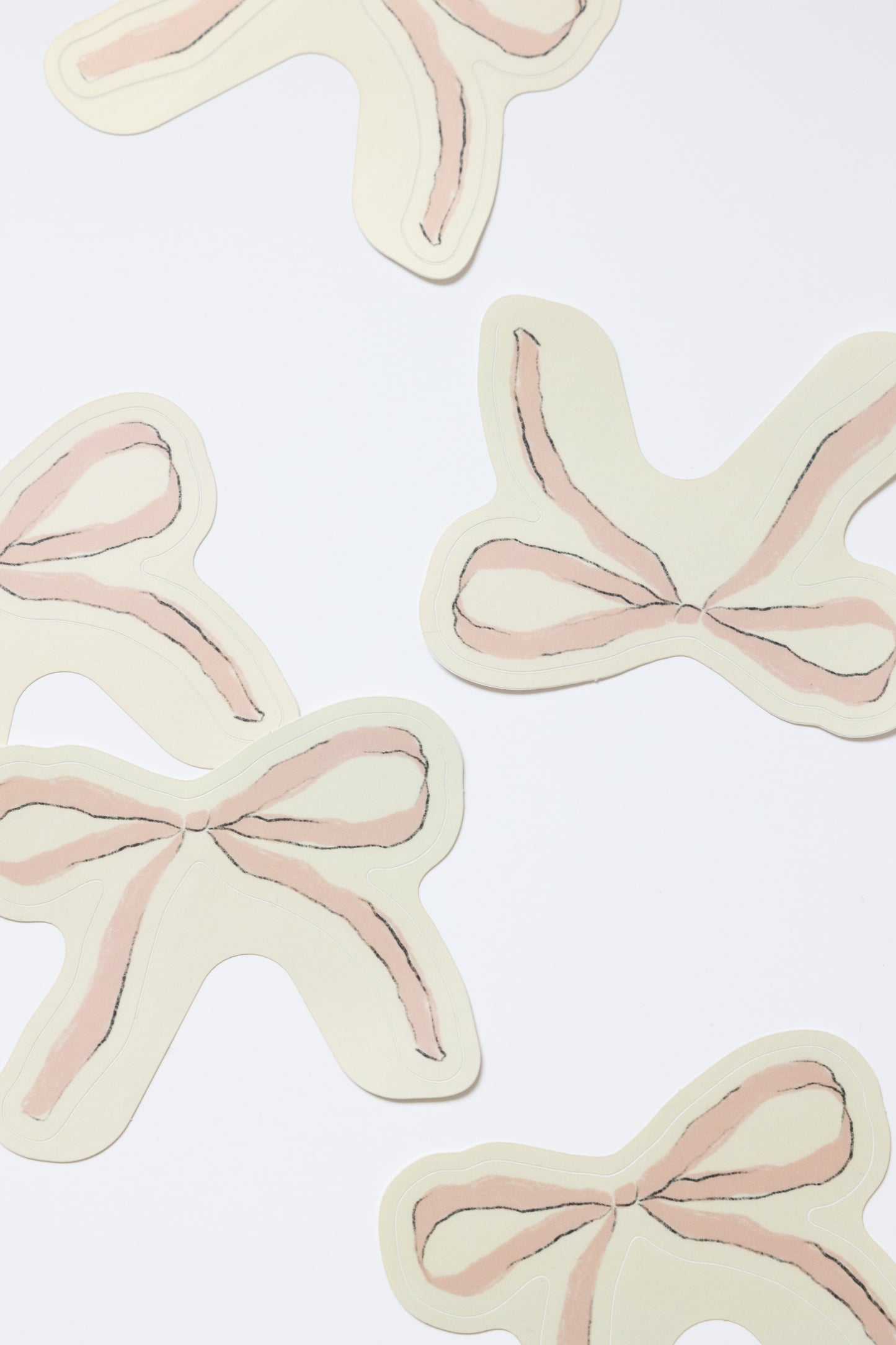 Pink Ribbon Bow Sticker