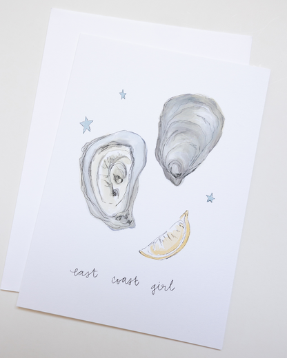 East Coast Oyster Greeting Card