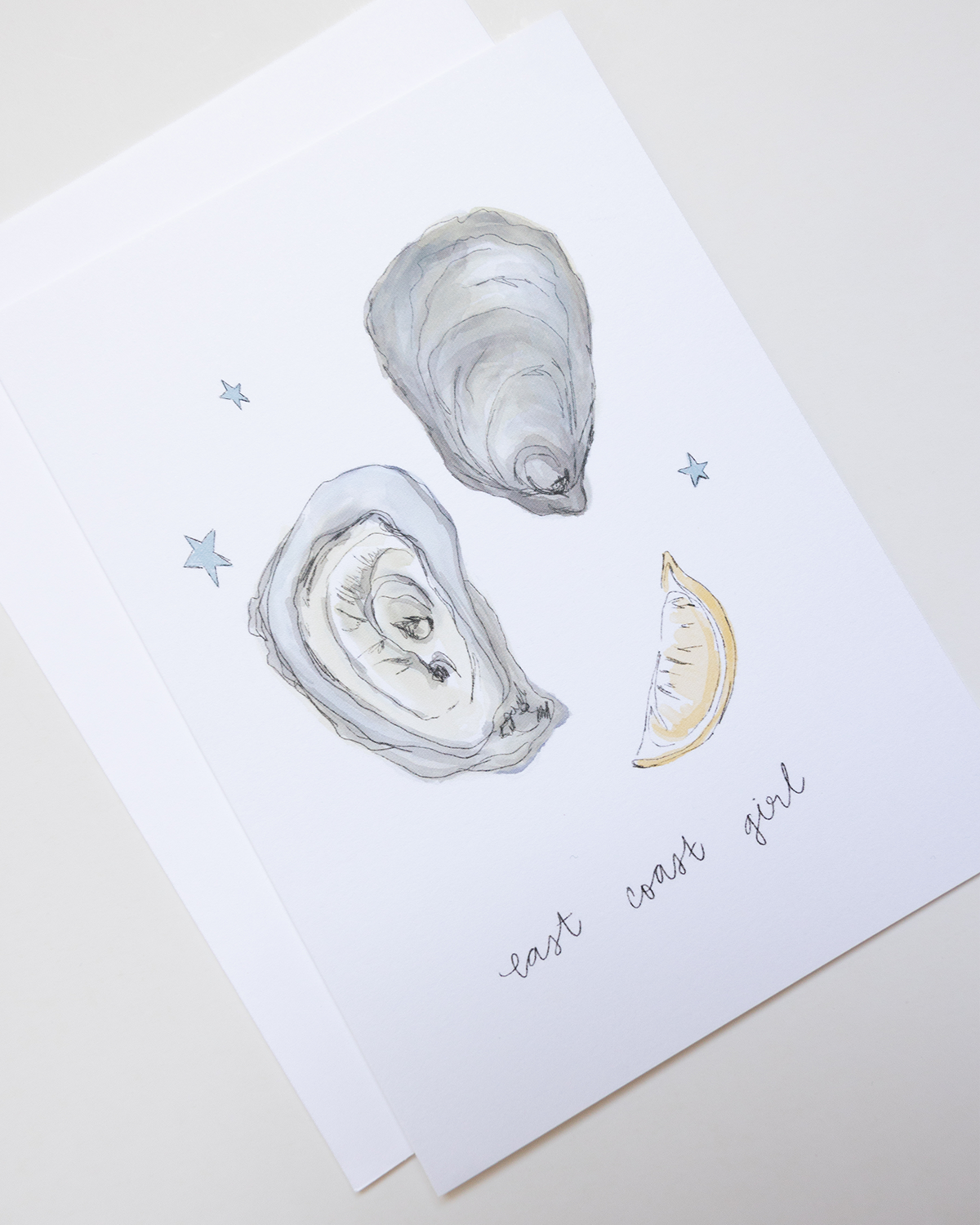 East Coast Oyster Greeting Card