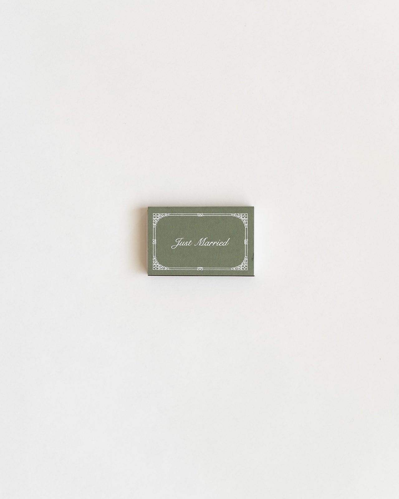 Just Married Matchbox (Sage)