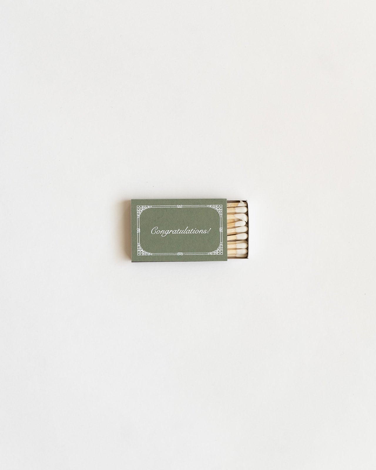 Just Married Matchbox (Sage)