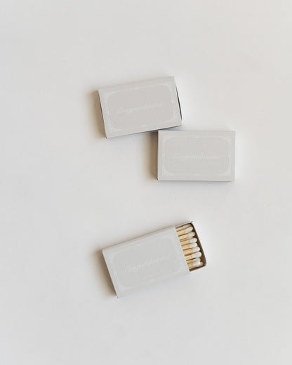 Just Married Matchbox (White)
