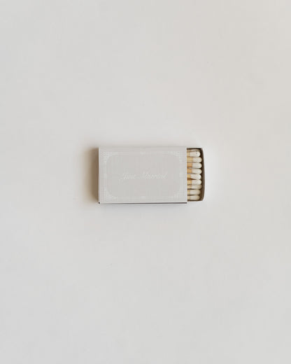 Just Married Matchbox (White)