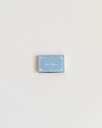 Just Married Matchbox (French Blue)
