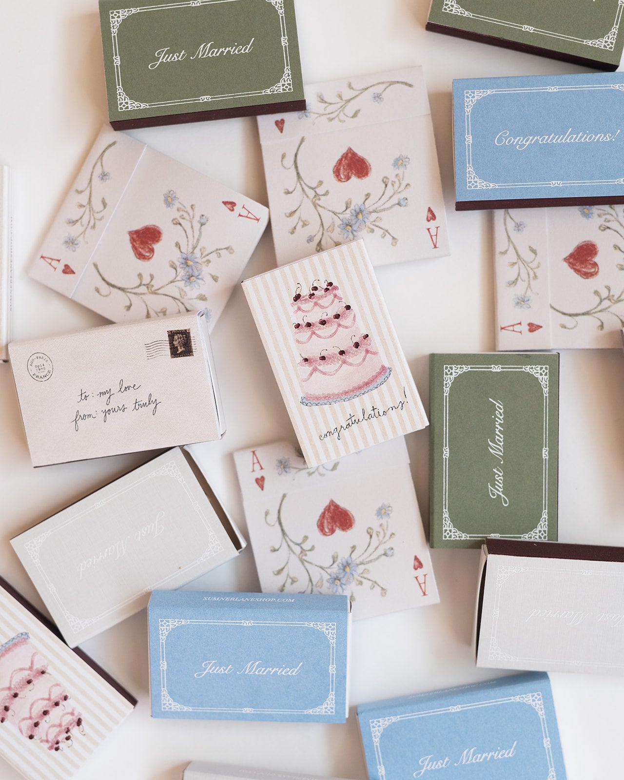 Wedding Lovebirds Matchbox