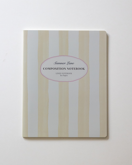 Yellow Stripes Composition Notebook