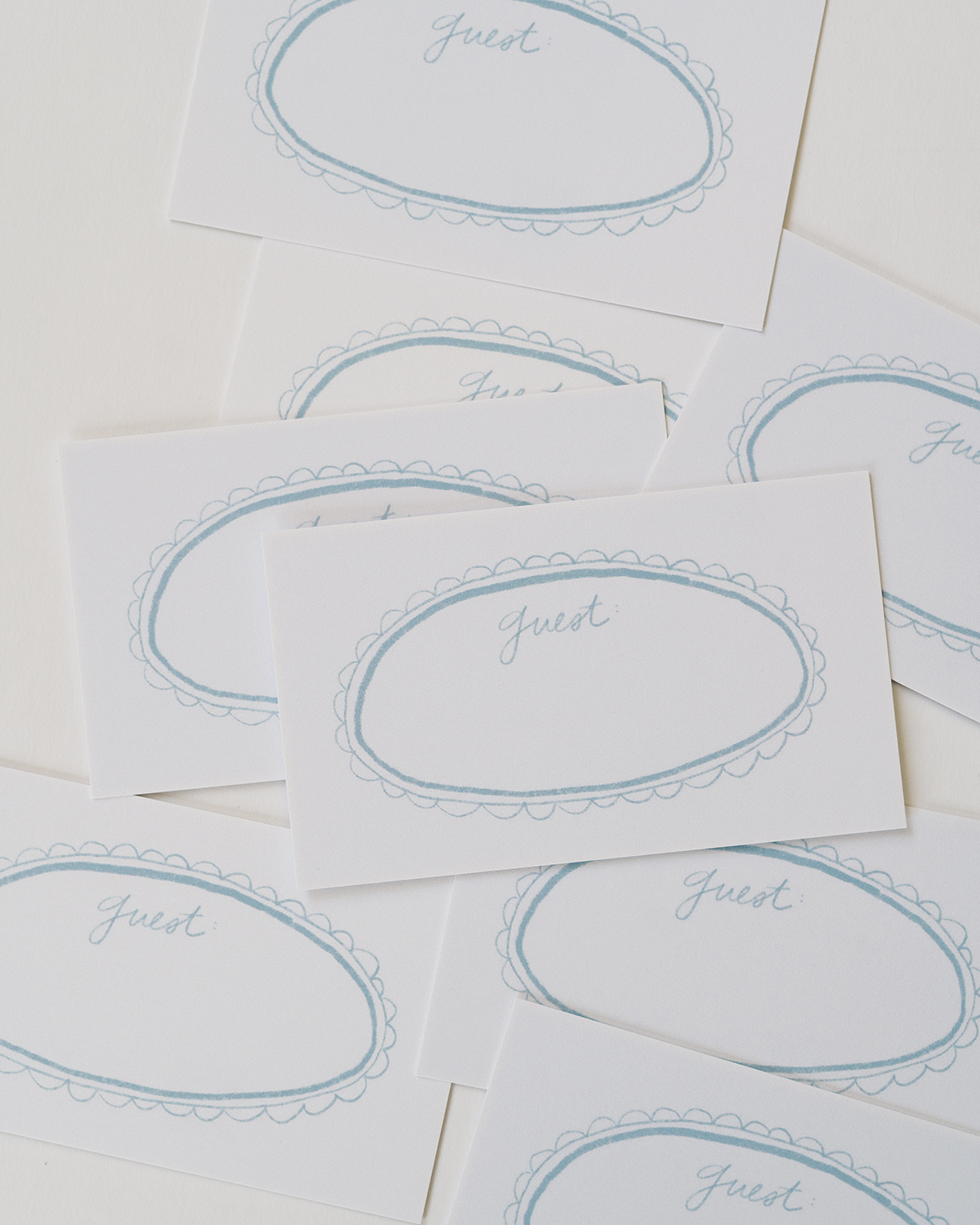 Dinner Party Place Cards Set